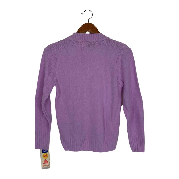 NWT Vintage 70s/80s Kate Collin lavender acrylic Pull over sweater size - Picture 2 of 8